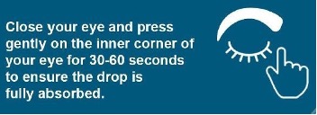 Instructions for using eye drops during Ramadan