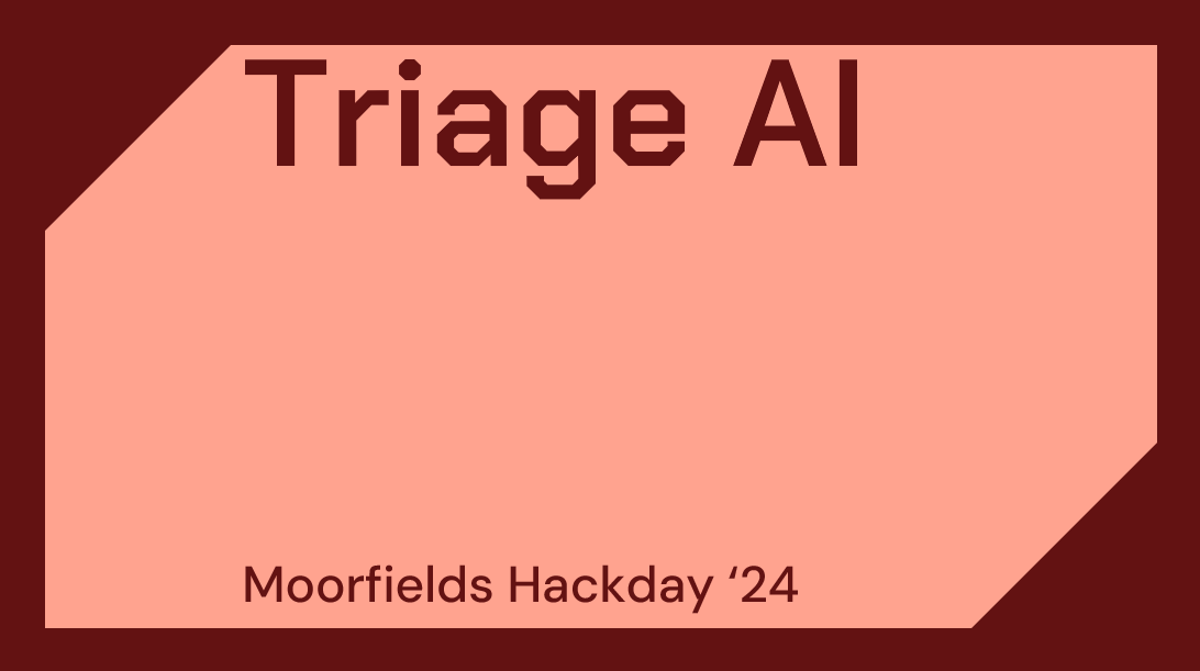 Triage AI presentation coversheet