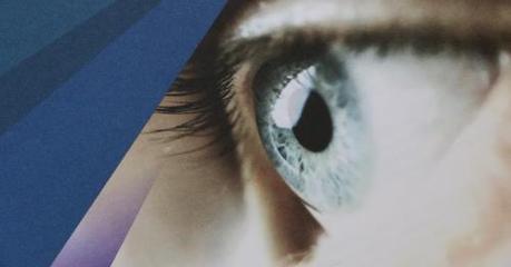 Side view of a blue eye