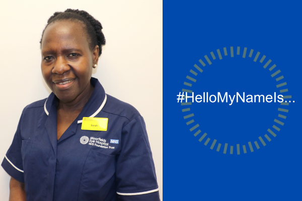 Photo of member of Moorfields team Sarah Ndebele